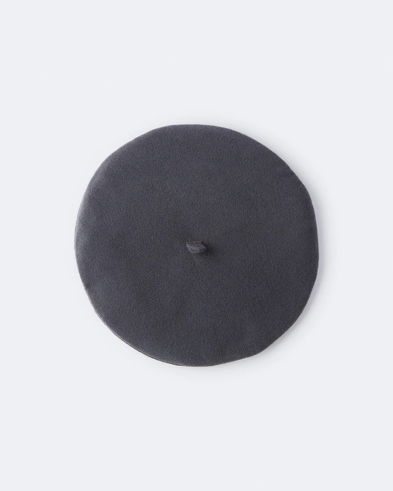 Toddler Girl Beret - Black