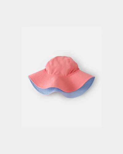 Toddler Girl Reversible Swim Hat - Pink/Blue