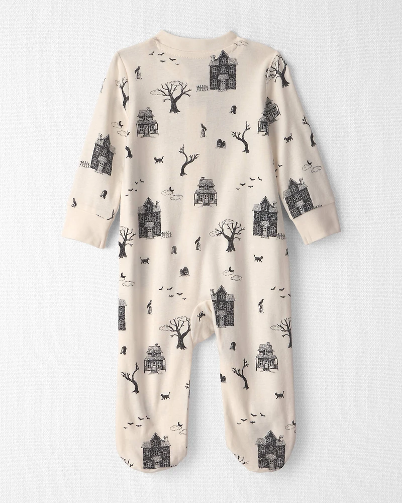 Baby Organic Cotton Sleeper Spooky Village