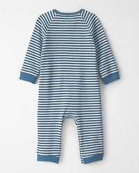 Baby Organic Cotton Waffle Knit Jumpsuit