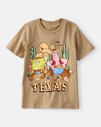 Boys Spongebob Squarepants™ Texas Short-Sleeve Graphic Tee - Brown