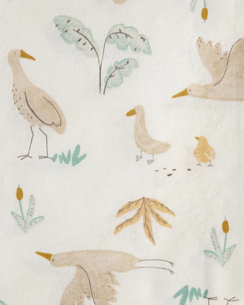 Baby 4-Pack Stork Print Receiving Blankets