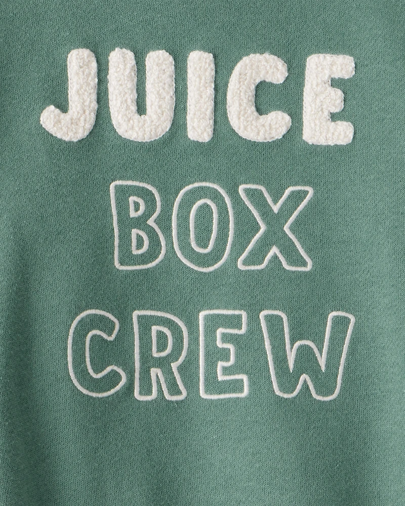 Toddler Boy DayDream Fleece Juice Box Crew Long-Sleeve Tee & Pant Set - Green