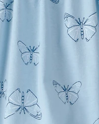 Girls Butterfly Skort - Blue
