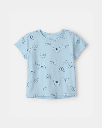 Girls Butterfly Top - Blue