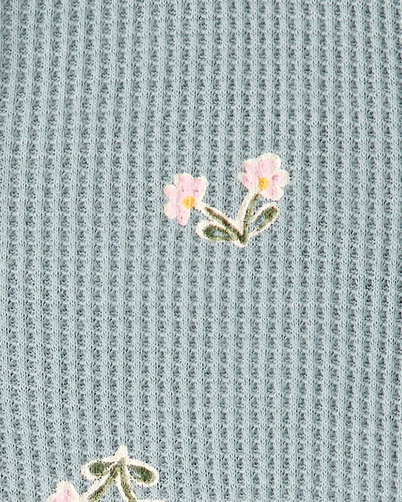 Baby Floral Thermal Bodysuit Dress