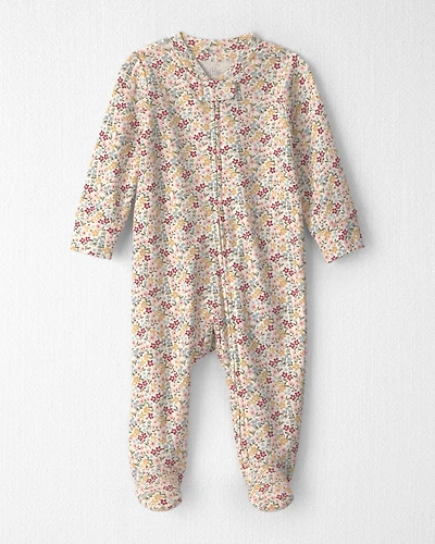 Baby Girl Organic Cotton Sleeper Floral