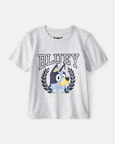 Toddler Neutral Bluey Short-Sleeve Graphic Tee - Grey