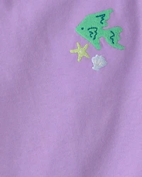 Baby Girl 3-Piece Fish Top & Short Set