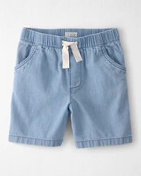 Boys Organic Cotton Chambray Shorts