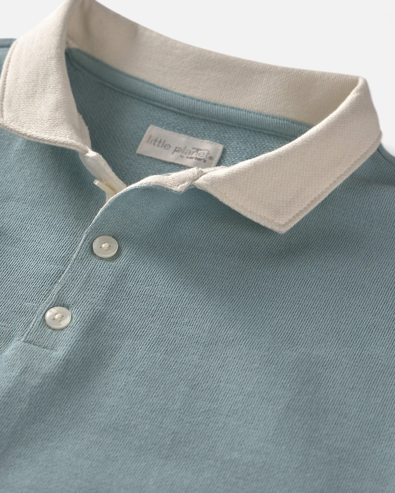 Boys Organic Cotton French Terry Polo