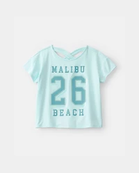 Girls 'Malibu Beach' Active Top - Blue