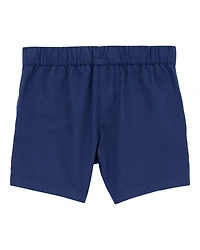 Toddler Pull-On Poplin Shorts - Navy