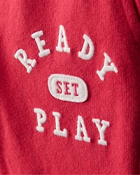 Toddler Boy French Terry Jogger - Red