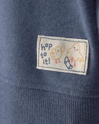 Toddler Boy Easter French Terry Pullover Sweatshirt - Blue