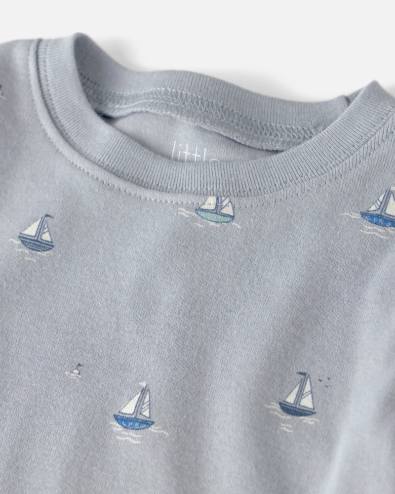 Toddler 2-Piece Organic Cotton Pyjama Sail Away Print