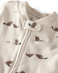 Baby Organic Cotton Sleep & Play Pyjamas Beavers' Creek Print