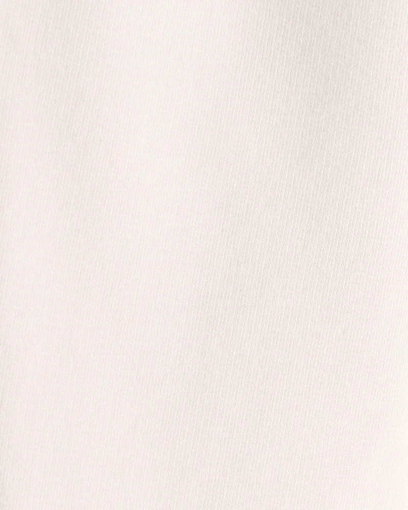 Baby Organic Cotton Knit Pants Cream