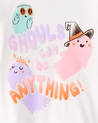Toddler Girl 2-Piece Ghouls Can Be Anything Halloween 100% Snug Fit Cotton Pyjamas