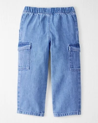 Toddler Organic Cotton Chambray Cargo Pants