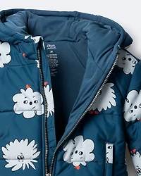 Toddler Squish Hooded Puffer Jacket - Deep Teal