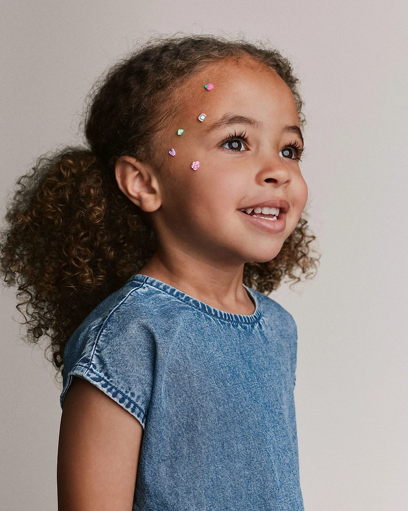 Toddler Girl Asymmetrical Drop-Waist Dress Chambray