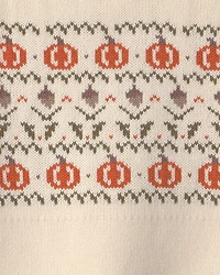 Kids Organic Cotton Fair Isle Sweater Knit Pullover
