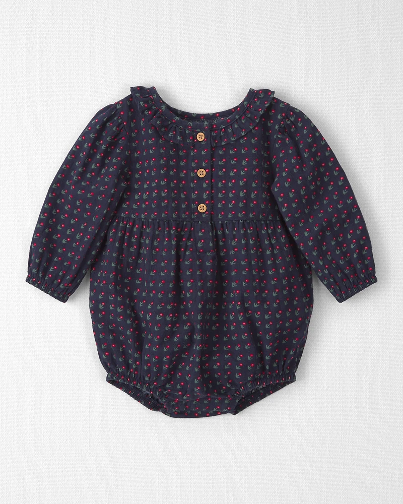Baby Girl Organic Cotton Prairie Bubble