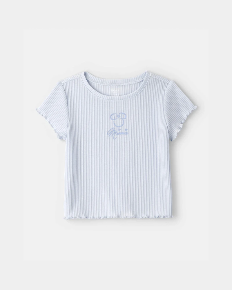 Toddler Girl 2-Piece Disney© Minnie Mouse Short-Sleeve Pyjama Set - Blue