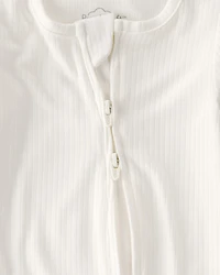 Baby 2-Way Zip PurelySoft Sleeper - Cream