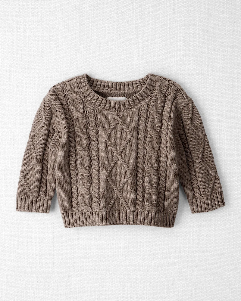 Baby Organic Cotton Cable Knit Sweater