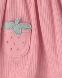 Baby Girl 2-Pack Strawberry Short-Sleeve Dresses - Pink