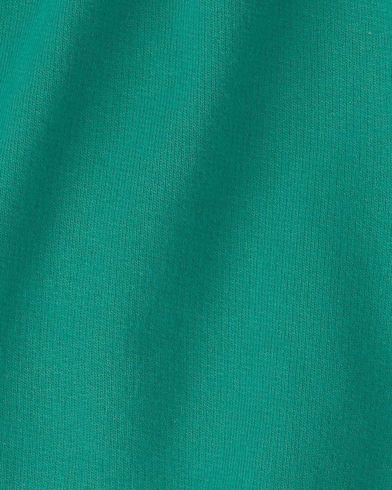 Girls French Terry Active Shorts - Green