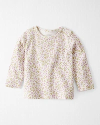 Baby Boy 2-Piece Organic Cotton Overall Set Floral Print