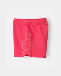 Baby Boy Crab French Terry Shorts - Orange