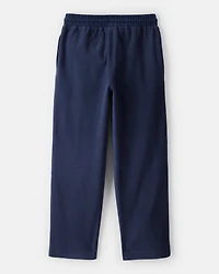 Boys Fleece Drawstring Pants - Navy