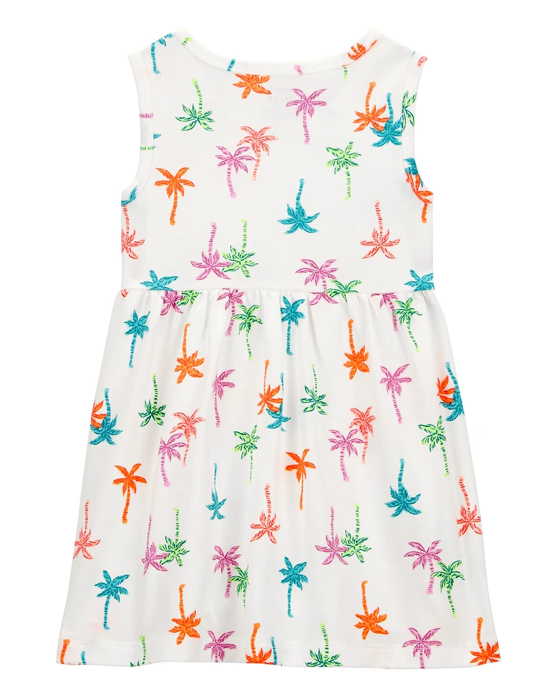 Toddler Palm Tree Tank Dress