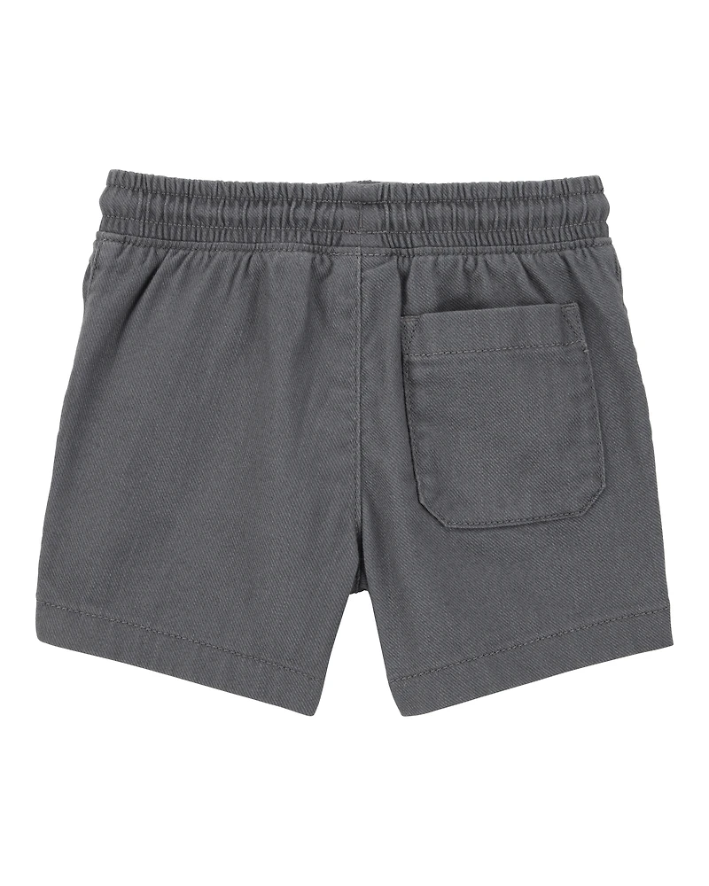 Toddler Pull-On Twill Shorts