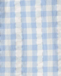 Baby Boy Gingham Button-Front Shirt Made with Organic Cotton