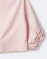 Toddler Girl Blouson Cuffed Long-Sleeve Top - Blush