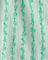 Toddler Girl 2-Piece Vine Top & Skort Set - Green