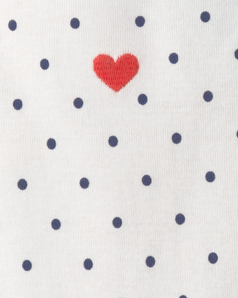 Baby Girl 5-Pack Beach Multipack Bodysuits - Red/White/Blue