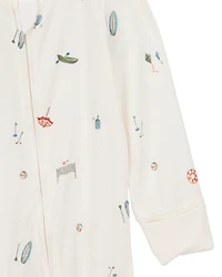 Baby Girl Camp Print Zip-Up PurelySoft Sleeper