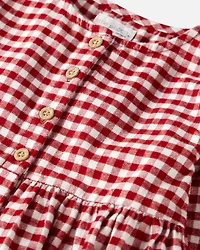 Girls Organic Cotton Flannel Dress