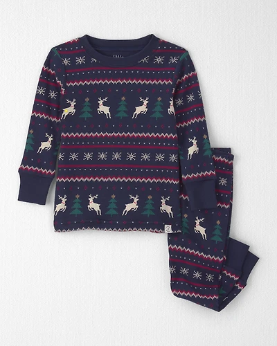 Baby 2-Piece Organic Cotton Fair Isle Pyjamas
