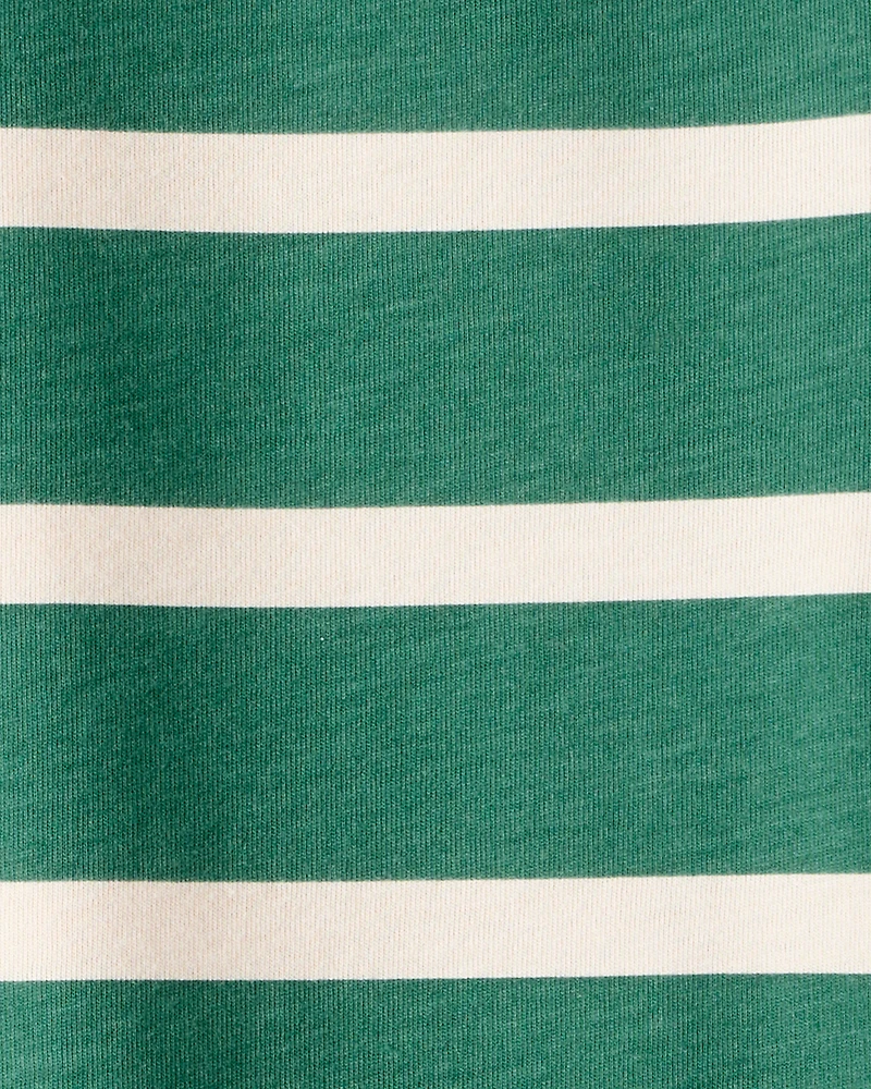 Boys Striped Long-Sleeve Tee - Green