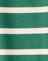 Boys Striped Long-Sleeve Tee - Green