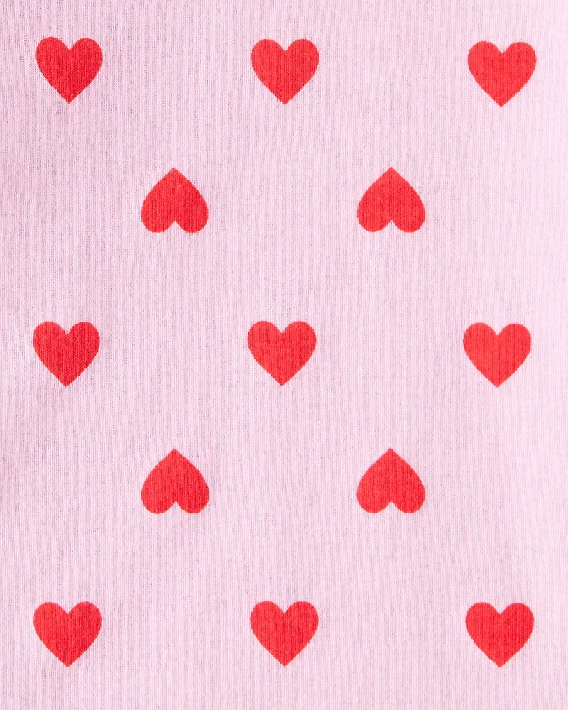 Baby Girl 3-Piece Puffer Vest Outfit Set - Red