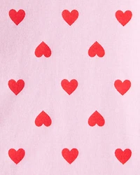 Baby Girl 3-Piece Puffer Vest Outfit Set - Red