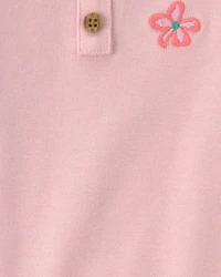 Baby Girl 2-Piece Floral Sleeveless Top & Short Set - Pink